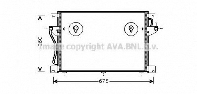 AVA QUALITY COOLING vo5077 -  Конденсатор, кондиционер